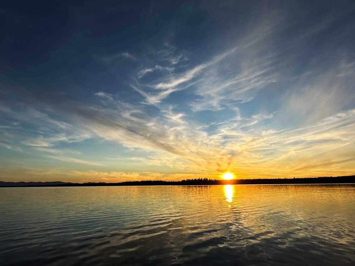 Summer sunset.